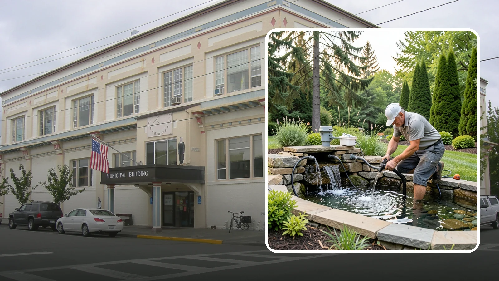 Water Feature Repair in Anacortes, Skagit County, WA - Repair of pumps, leaks, plumbing, and liners to get your water feature running clear and reliably again.