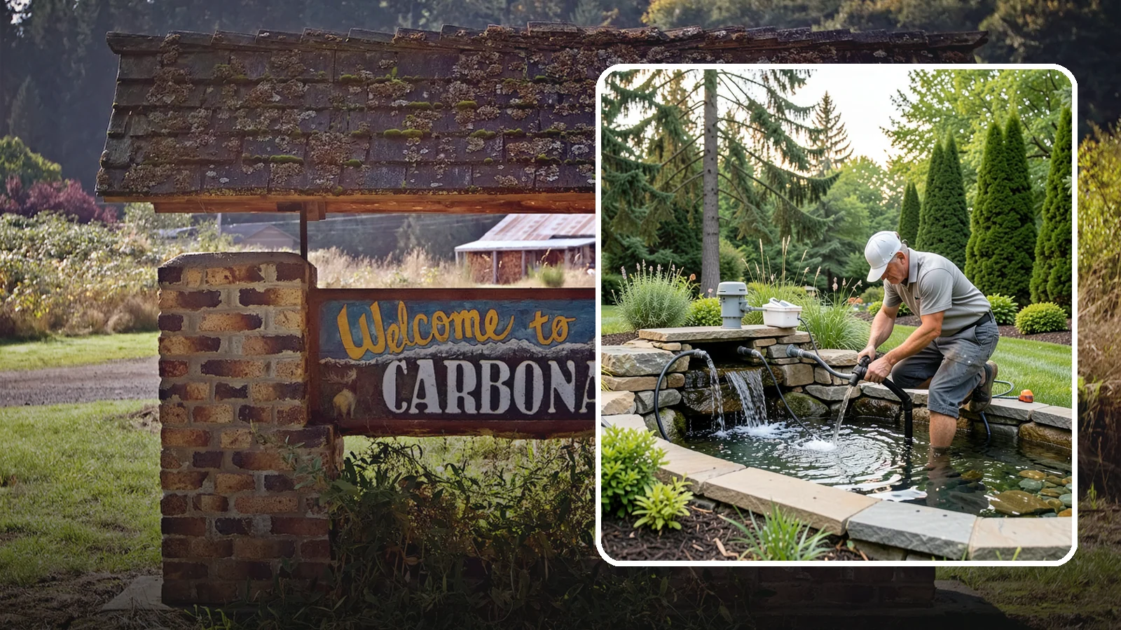 Water Feature Repair in Carbonado, Pierce County, WA - Repair of pumps, leaks, plumbing, and liners to get your water feature running clear and reliably again.