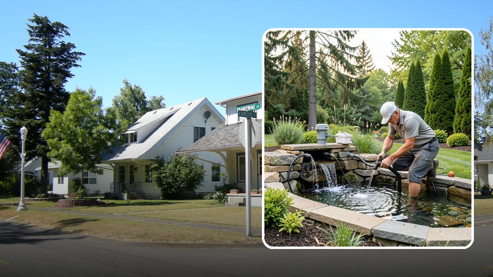 Water Feature Repair in DuPont, Pierce County, WA - Repair of pumps, leaks, plumbing, and liners to get your water feature running clear and reliably again.