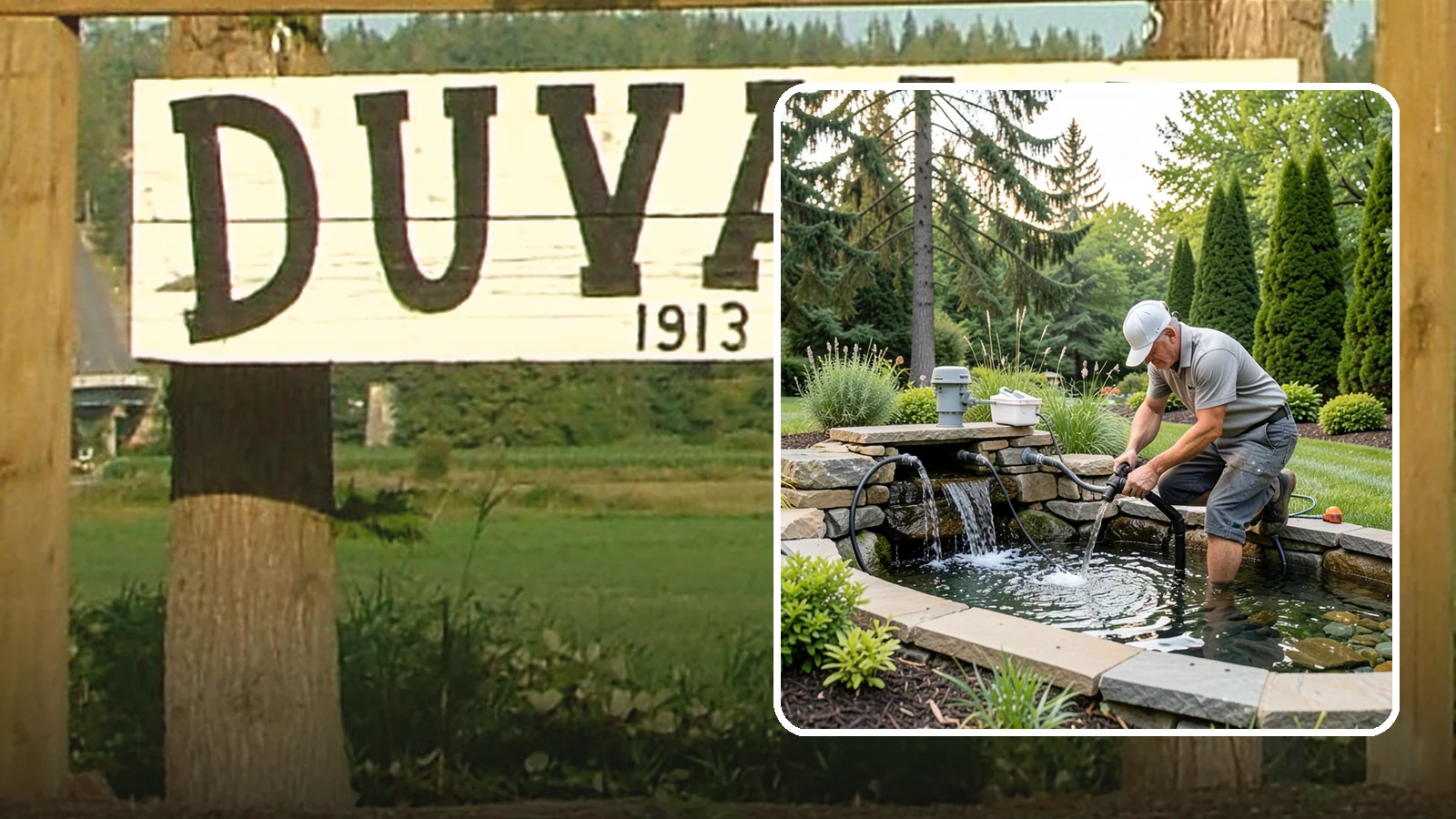 Water Feature Repair in Duvall, King County, WA - Repair of pumps, leaks, plumbing, and liners to get your water feature running clear and reliably again.
