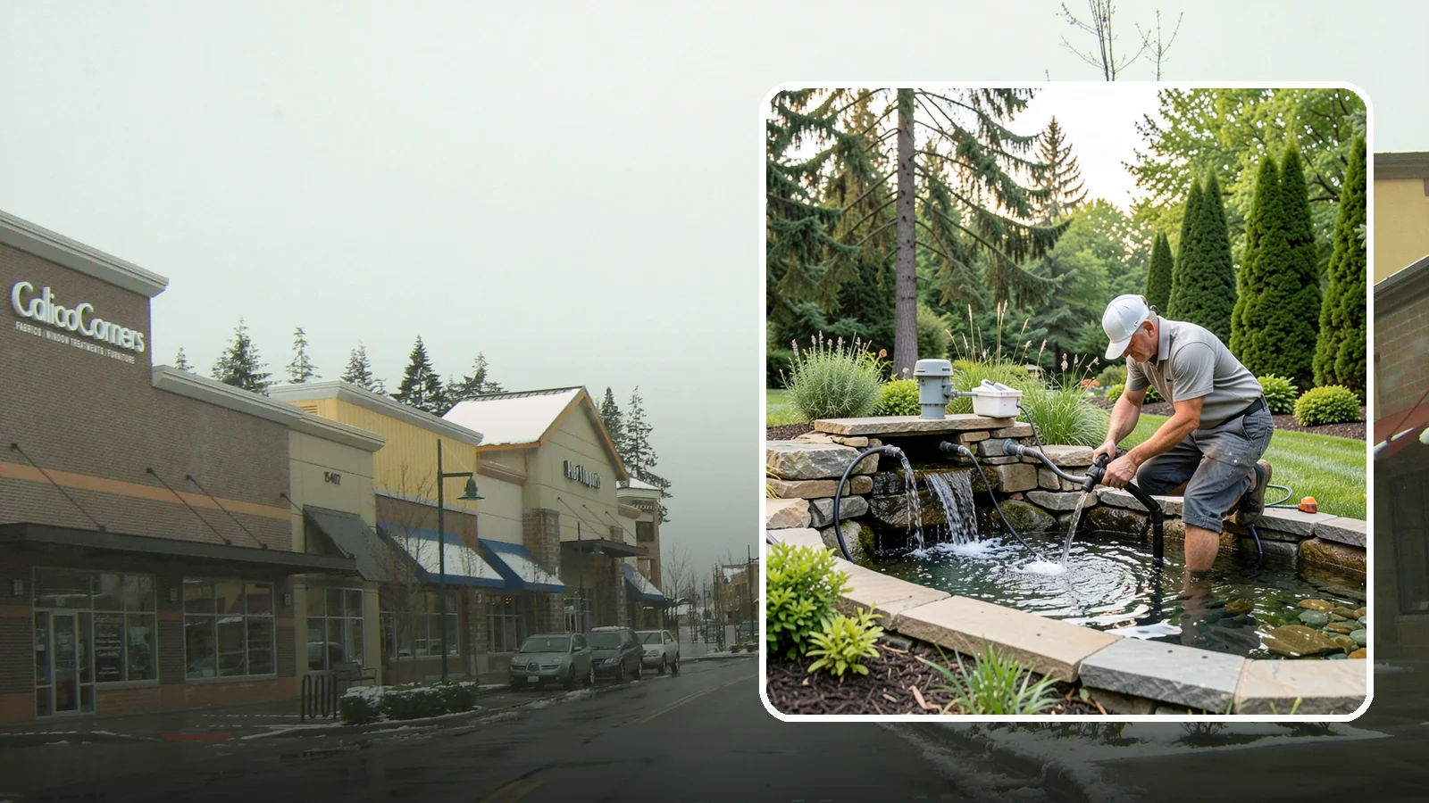 Water Feature Repair in Mill Creek, Snohomish County, WA - Repair of pumps, leaks, plumbing, and liners to get your water feature running clear and reliably again.