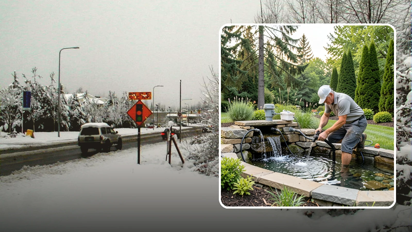 Water Feature Repair in Newcastle, King County, WA - Repair of pumps, leaks, plumbing, and liners to get your water feature running clear and reliably again.