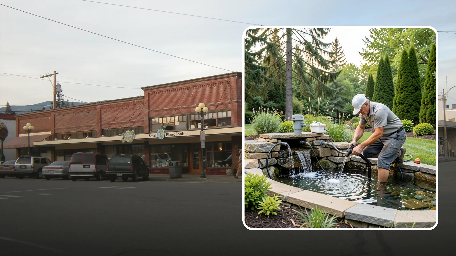Water Feature Repair in Sedro-Woolley, Skagit County, WA - Repair of pumps, leaks, plumbing, and liners to get your water feature running clear and reliably again.