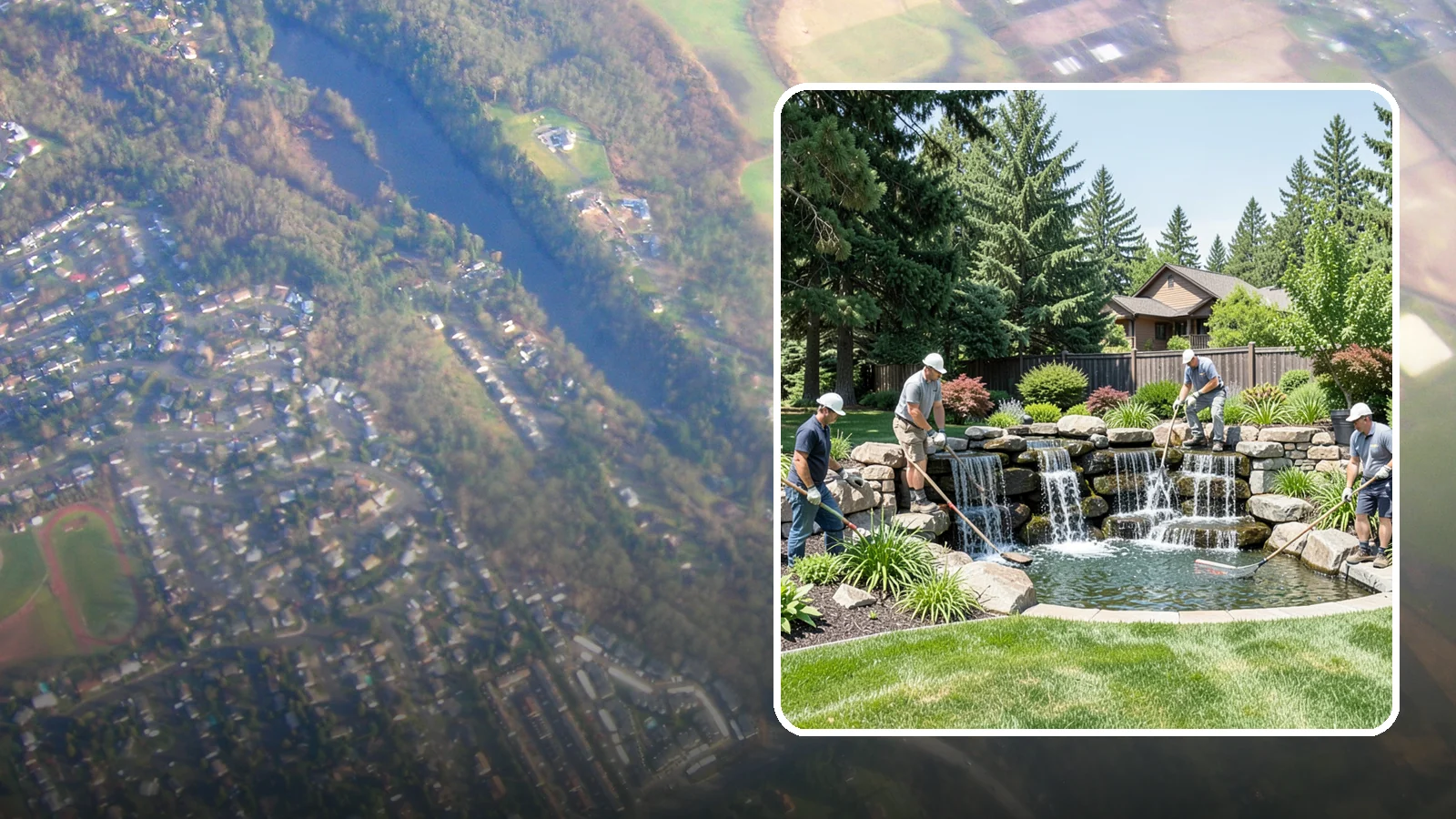 Waterfall Installation in Algona, King County, WA - Natural-looking waterfalls that add the sight and sound of cascading water to your landscape.