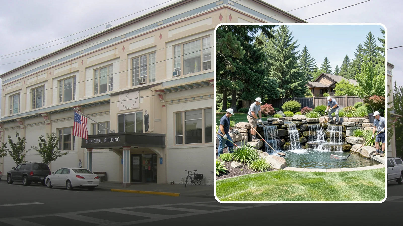 Waterfall Installation in Anacortes, Skagit County, WA - Natural-looking waterfalls that add the sight and sound of cascading water to your landscape.