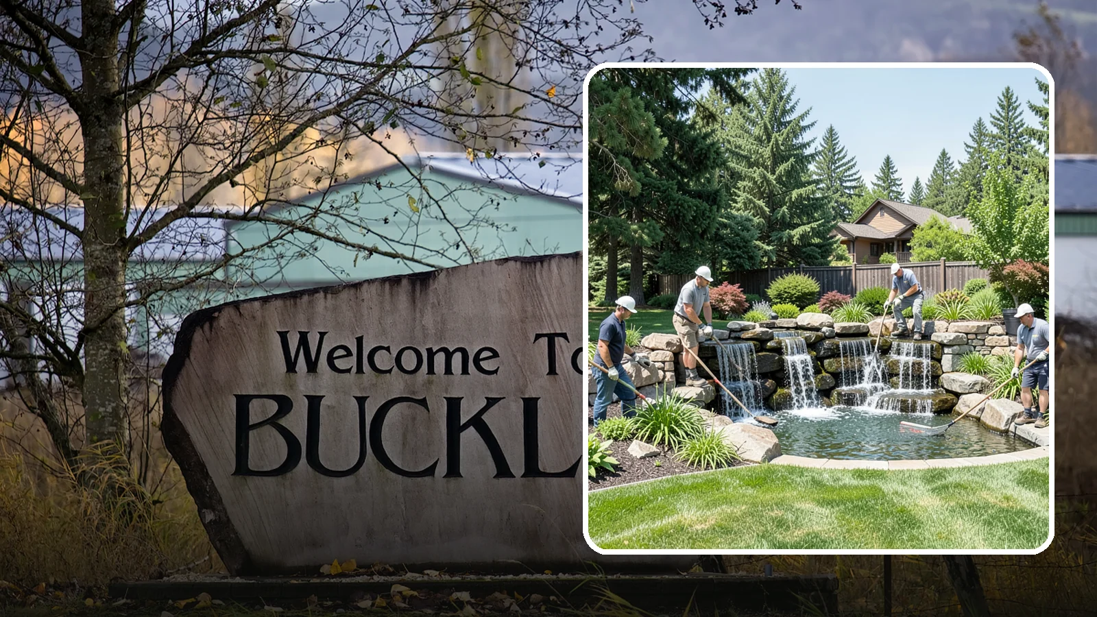 Waterfall Installation in Buckley, Pierce County, WA - Natural-looking waterfalls that add the sight and sound of cascading water to your landscape.