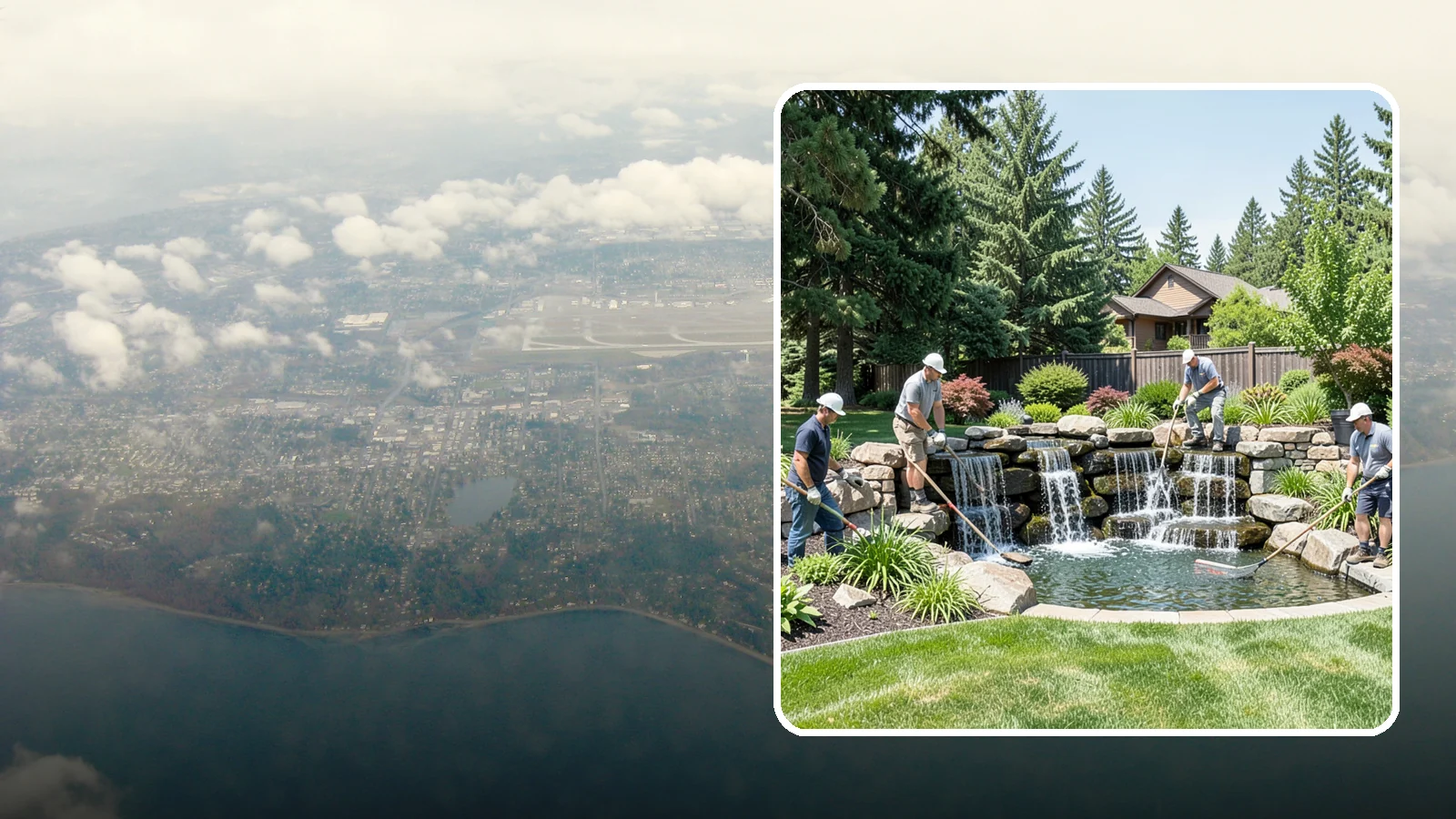 Waterfall Installation in Burien, King County, WA - Natural-looking waterfalls that add the sight and sound of cascading water to your landscape.