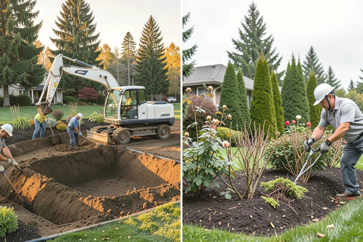 Waterfall Installation in Carbonado, Pierce County, WA - Design the waterfall and water path