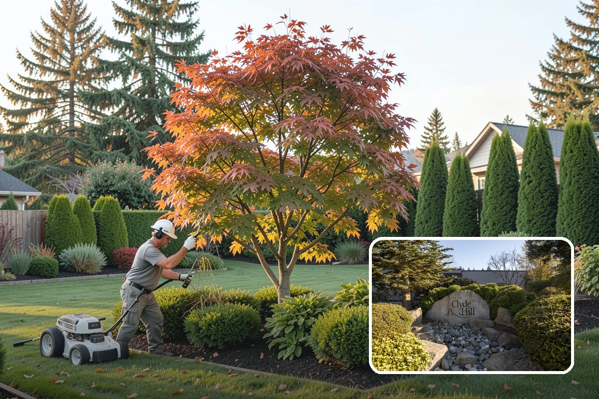 Waterfall Installation in Clyde Hill, King County, WA - The sight and sound of cascading water