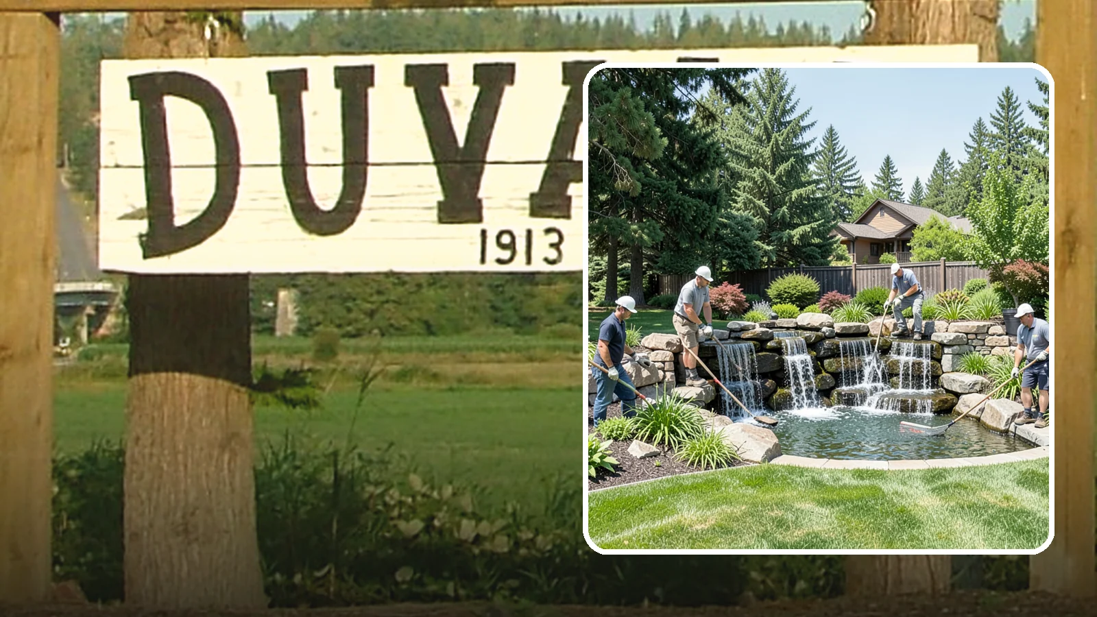 Waterfall Installation in Duvall, King County, WA - Natural-looking waterfalls that add the sight and sound of cascading water to your landscape.