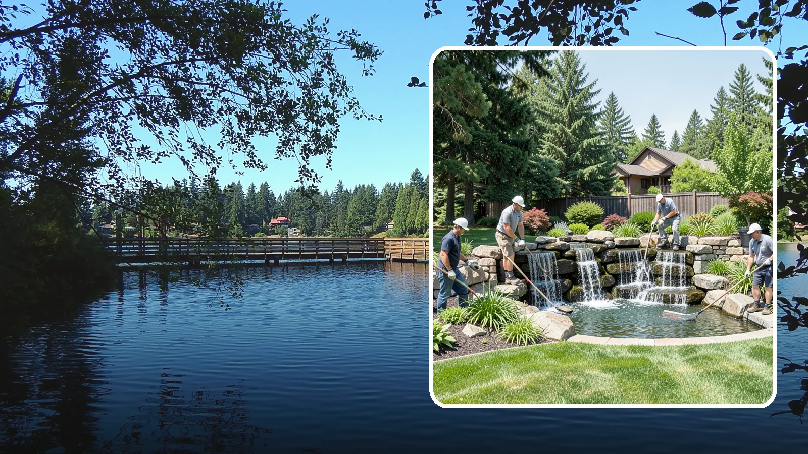 Waterfall Installation in Federal Way, King County, WA - Natural-looking waterfalls that add the sight and sound of cascading water to your landscape.