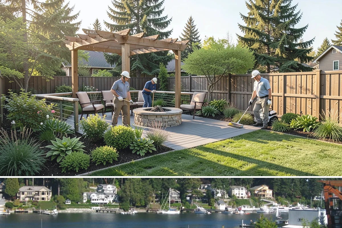Waterfall Installation in Gig Harbor, Pierce County, WA - Best built spring through fall.