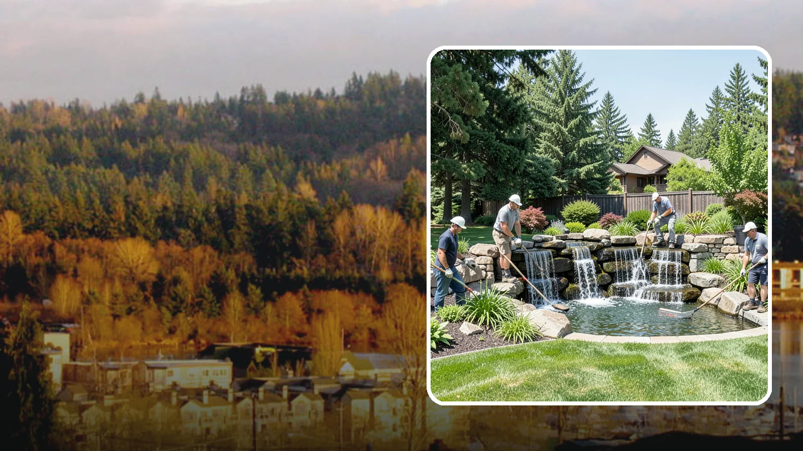 Waterfall Installation in Kenmore, King County, WA - Natural-looking waterfalls that add the sight and sound of cascading water to your landscape.