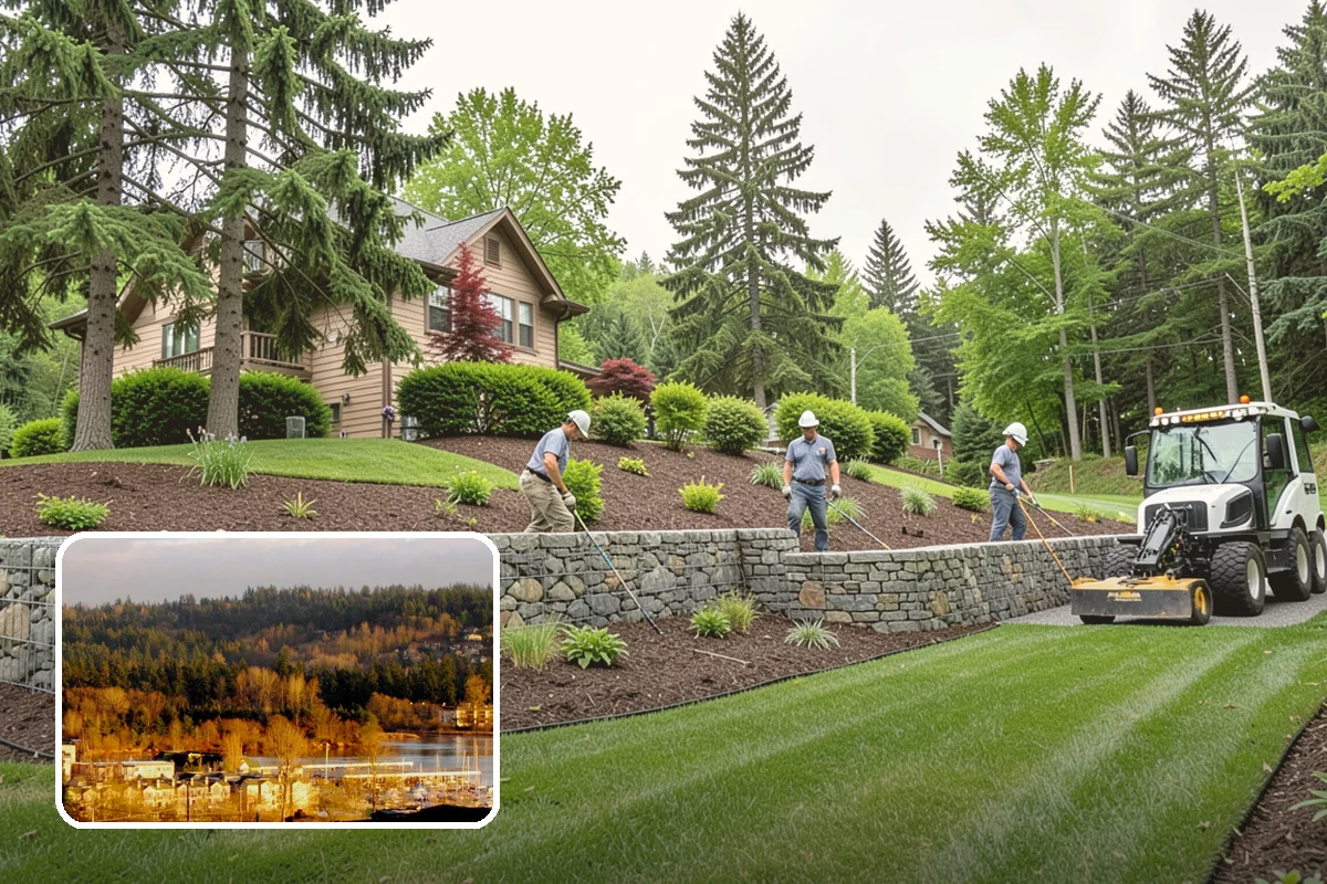 Waterfall Installation in Kenmore, King County, WA - The sight and sound of cascading water