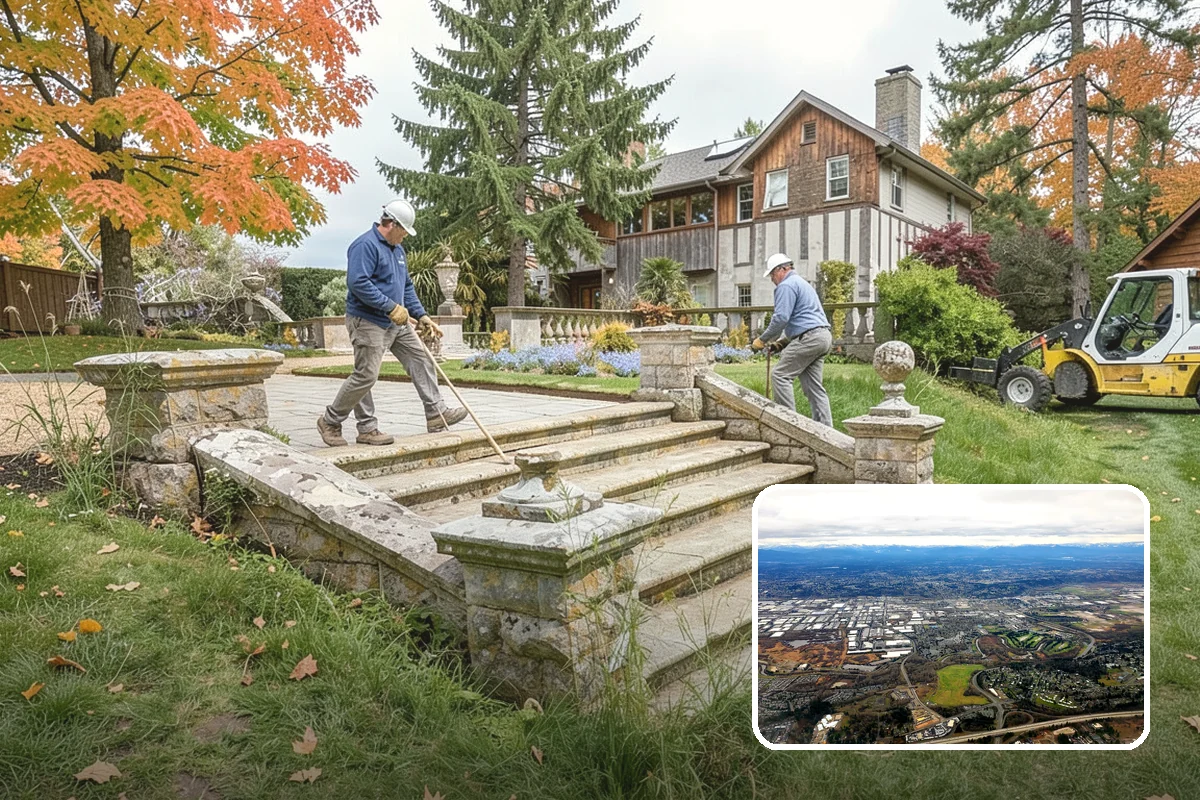 Waterfall Installation in Kent, King County, WA - The sight and sound of cascading water