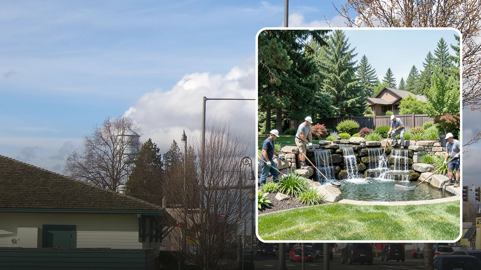 Waterfall Installation in Marysville, Snohomish County, WA - Natural-looking waterfalls that add the sight and sound of cascading water to your landscape.