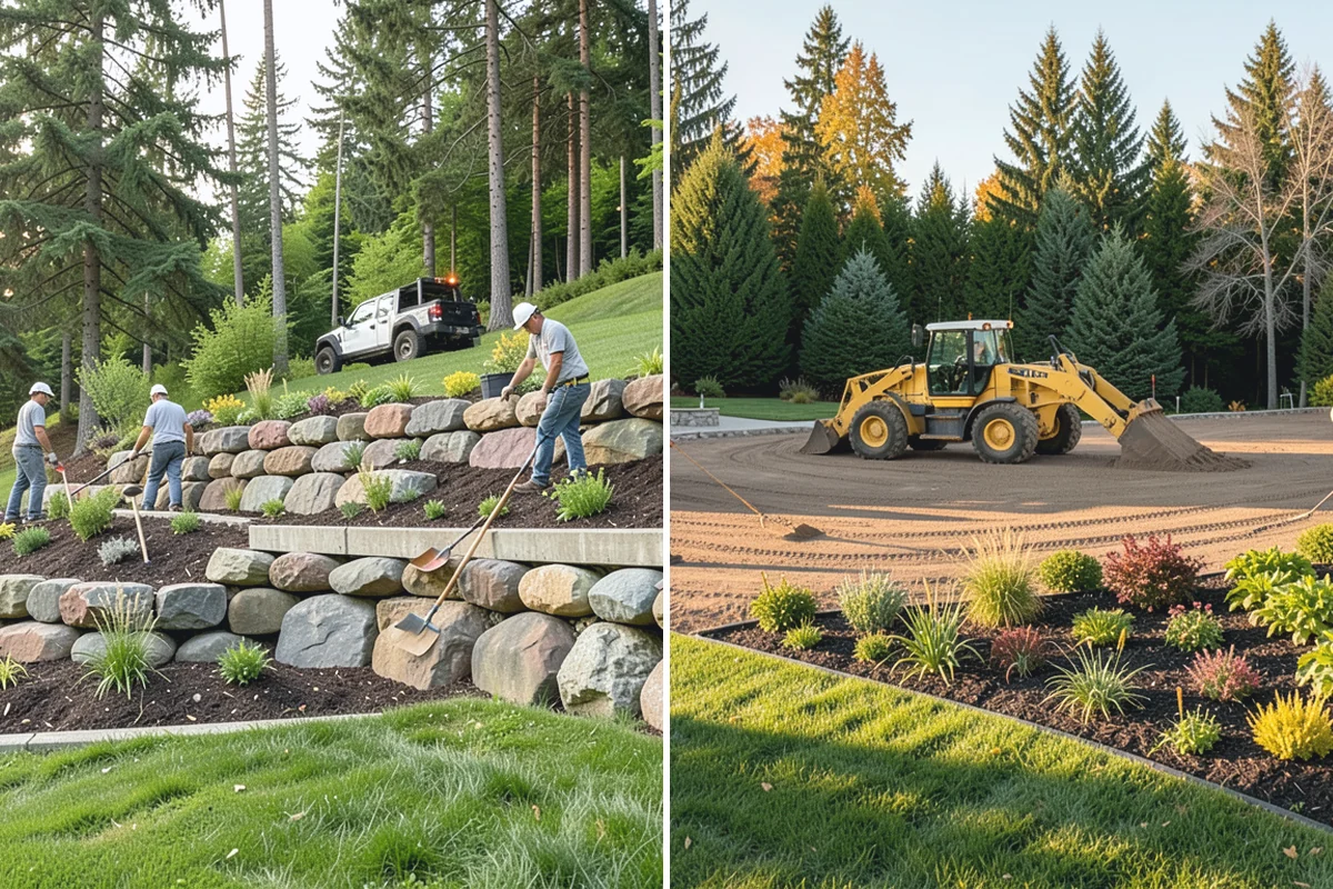 Waterfall Installation in Marysville, Snohomish County, WA - Design the waterfall and water path