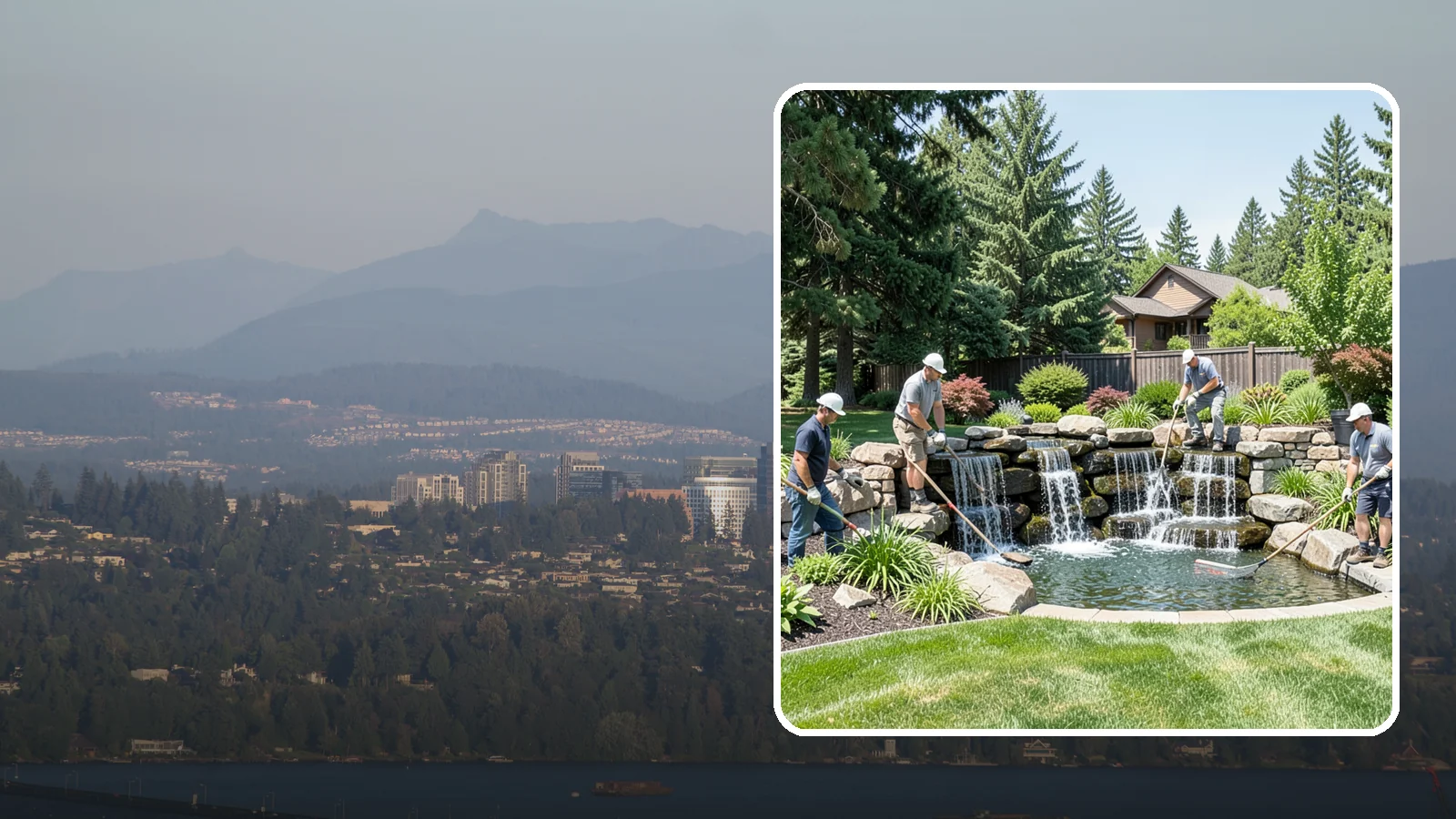Waterfall Installation in Medina, King County, WA - Natural-looking waterfalls that add the sight and sound of cascading water to your landscape.