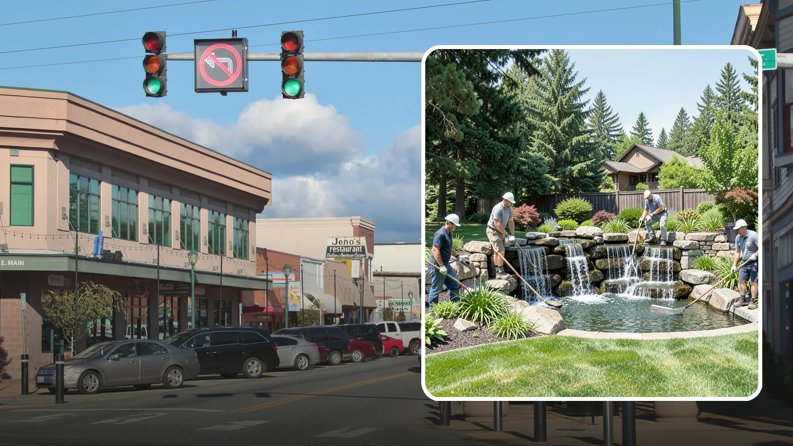 Waterfall Installation in Monroe, Snohomish County, WA - Natural-looking waterfalls that add the sight and sound of cascading water to your landscape.