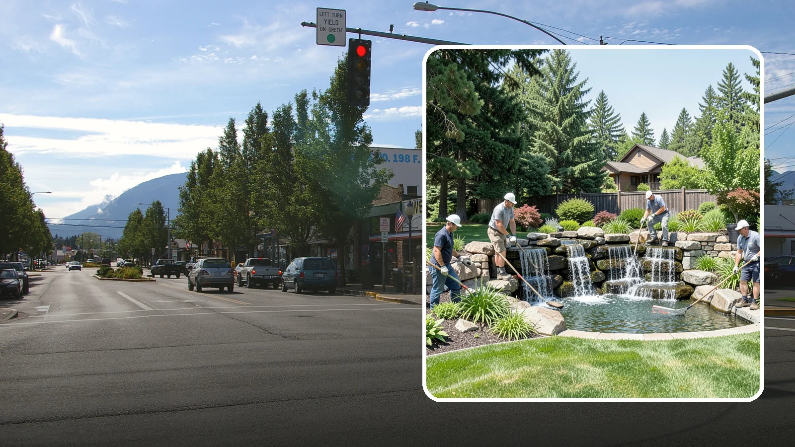 Waterfall Installation in North Bend, King County, WA - Natural-looking waterfalls that add the sight and sound of cascading water to your landscape.