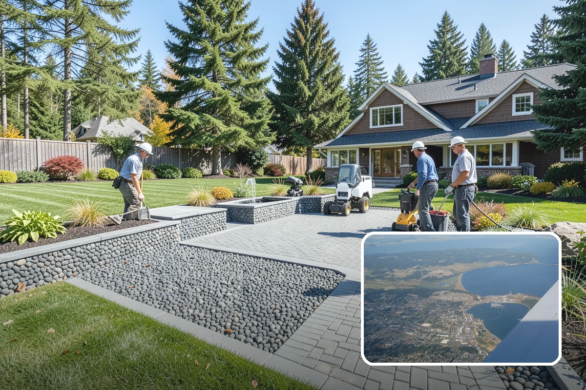 Waterfall Installation in Oak Harbor, Island County, WA - The sight and sound of cascading water