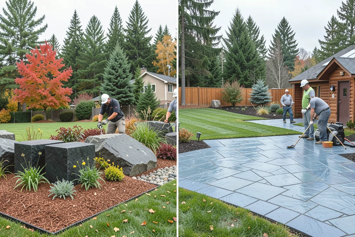 Waterfall Installation in Oak Harbor, Island County, WA - Design the waterfall and water path