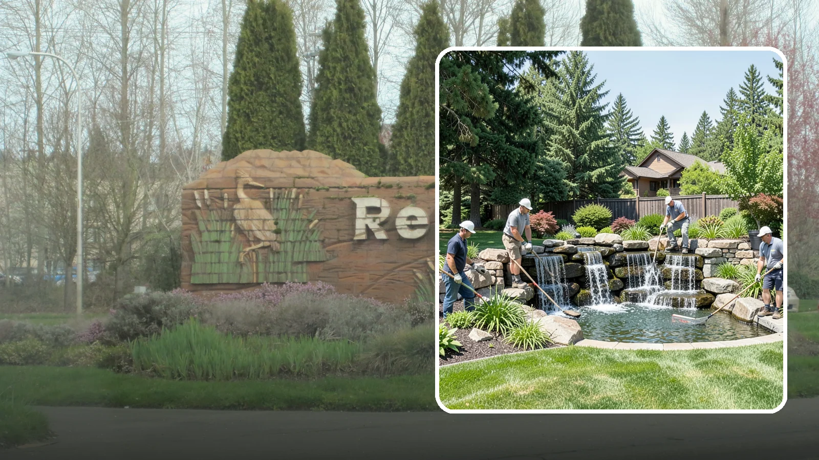 Waterfall Installation in Renton, King County, WA - Natural-looking waterfalls that add the sight and sound of cascading water to your landscape.