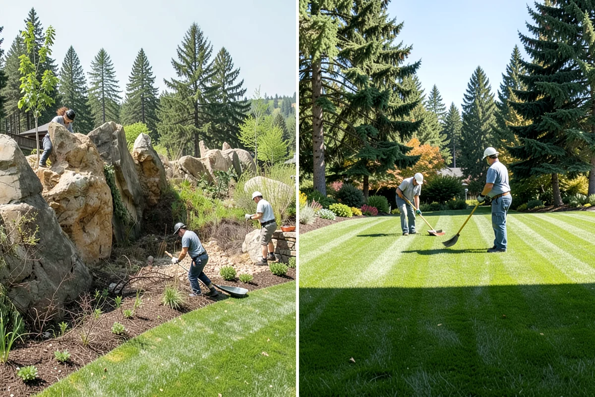Waterfall Installation in SeaTac, King County, WA - Design the waterfall and water path