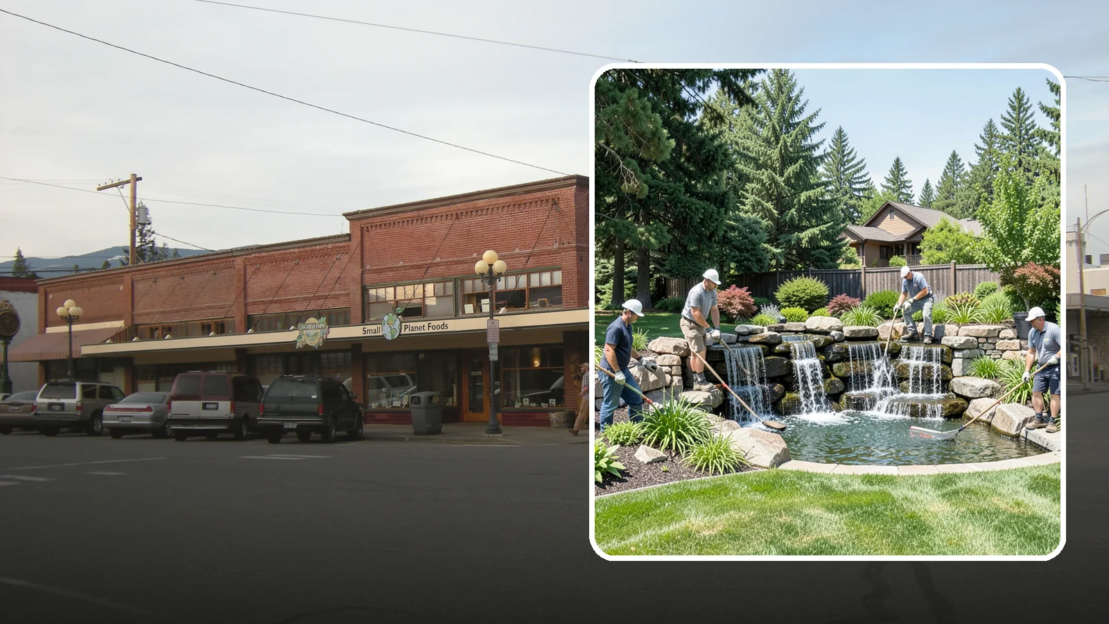 Waterfall Installation in Sedro-Woolley, Skagit County, WA - Natural-looking waterfalls that add the sight and sound of cascading water to your landscape.