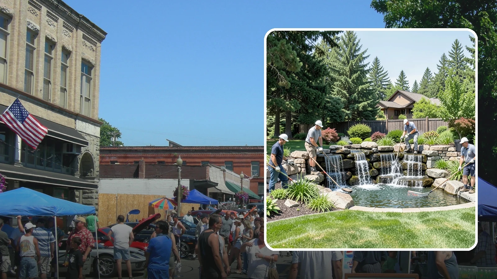 Waterfall Installation in Snohomish, Snohomish County, WA - Natural-looking waterfalls that add the sight and sound of cascading water to your landscape.
