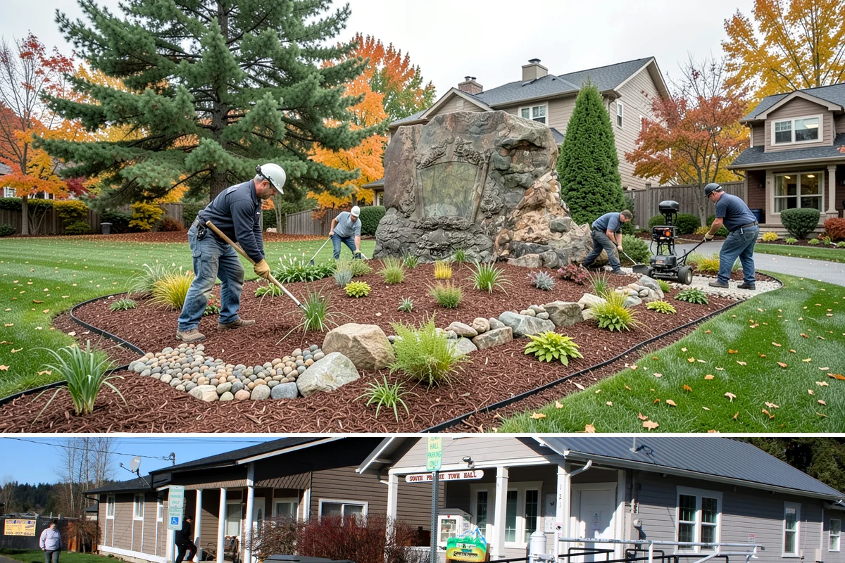 Waterfall Installation in South Prairie, Pierce County, WA - Best built spring through fall.
