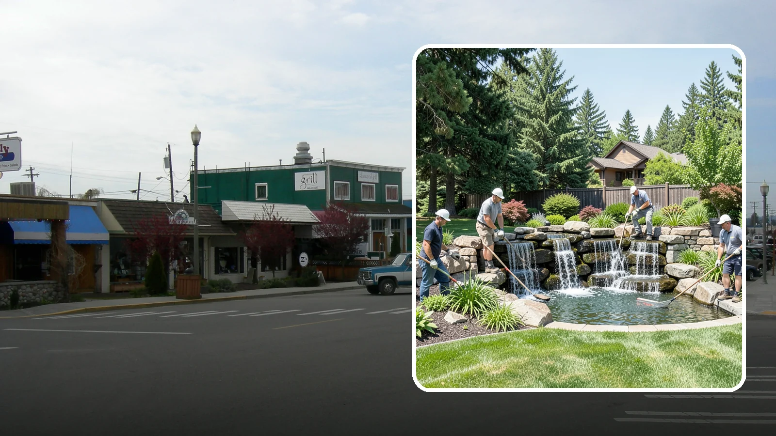 Waterfall Installation in Stanwood, Snohomish County, WA - Natural-looking waterfalls that add the sight and sound of cascading water to your landscape.