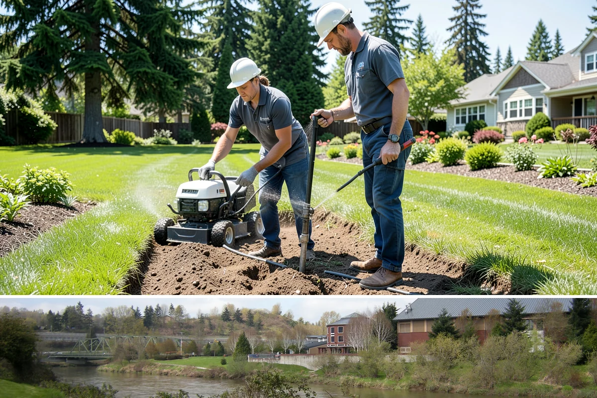 Waterfall Installation in Tukwila, King County, WA - Best built spring through fall.