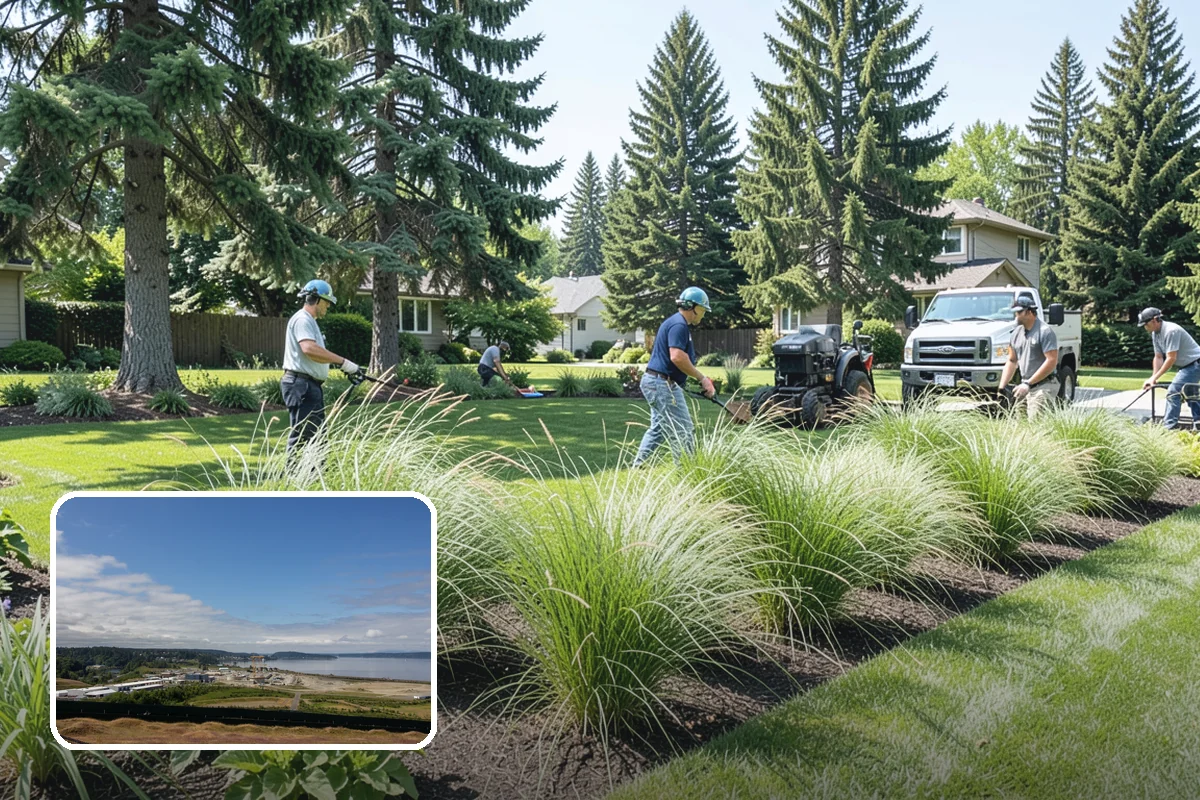 Waterfall Installation in University Place, Pierce County, WA - The sight and sound of cascading water