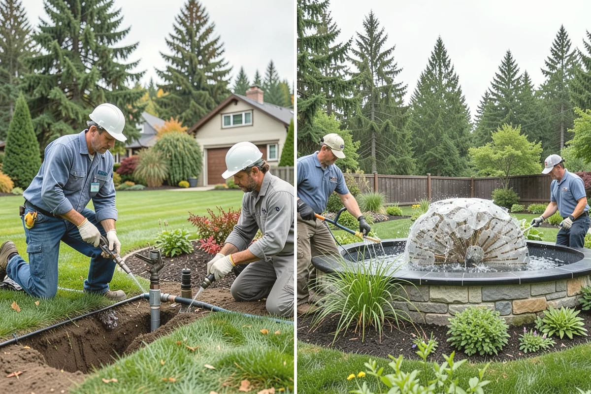 Waterfall Installation in Yarrow Point, King County, WA - Design the waterfall and water path