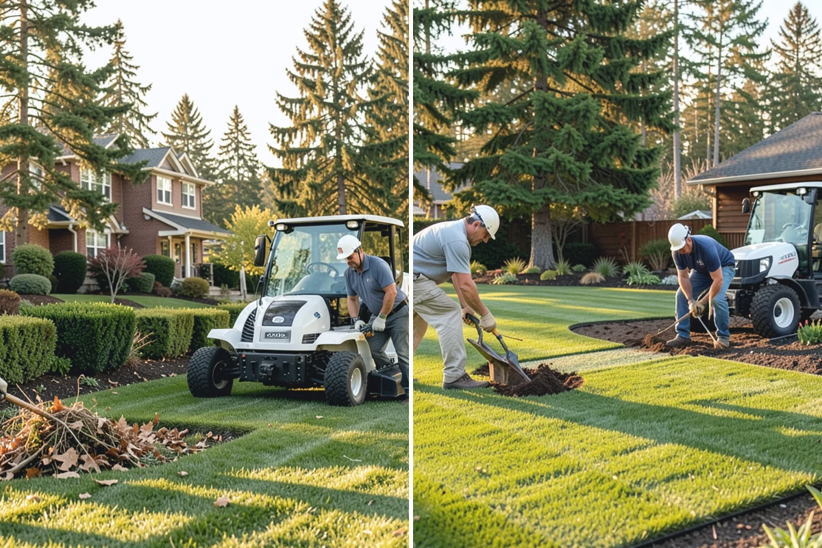 Weekly Landscape Maintenance in Beaux Arts Village, King County, WA - Confirm weekly service is warranted by growth and visibility needs