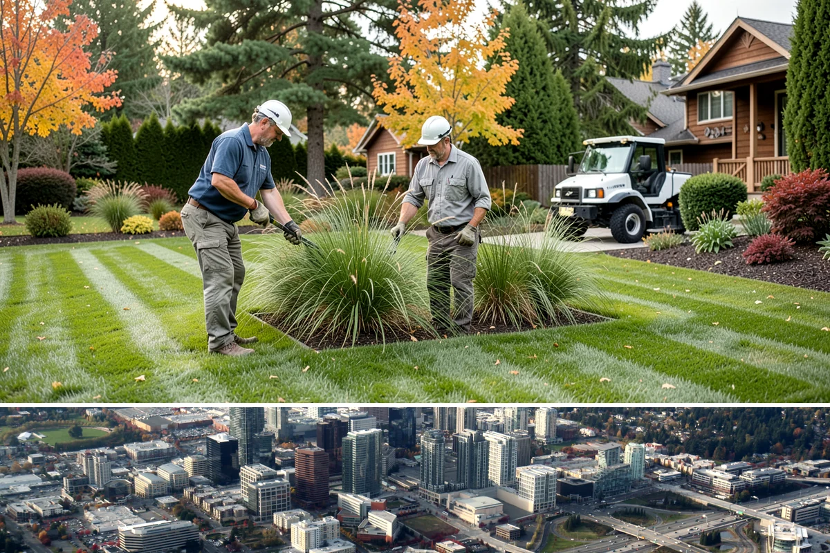 Weekly Landscape Maintenance in Bellevue, King County, WA - Most valuable spring through fall when PNW growth peaks, with the option to reduce frequency during the slower, wetter winter...