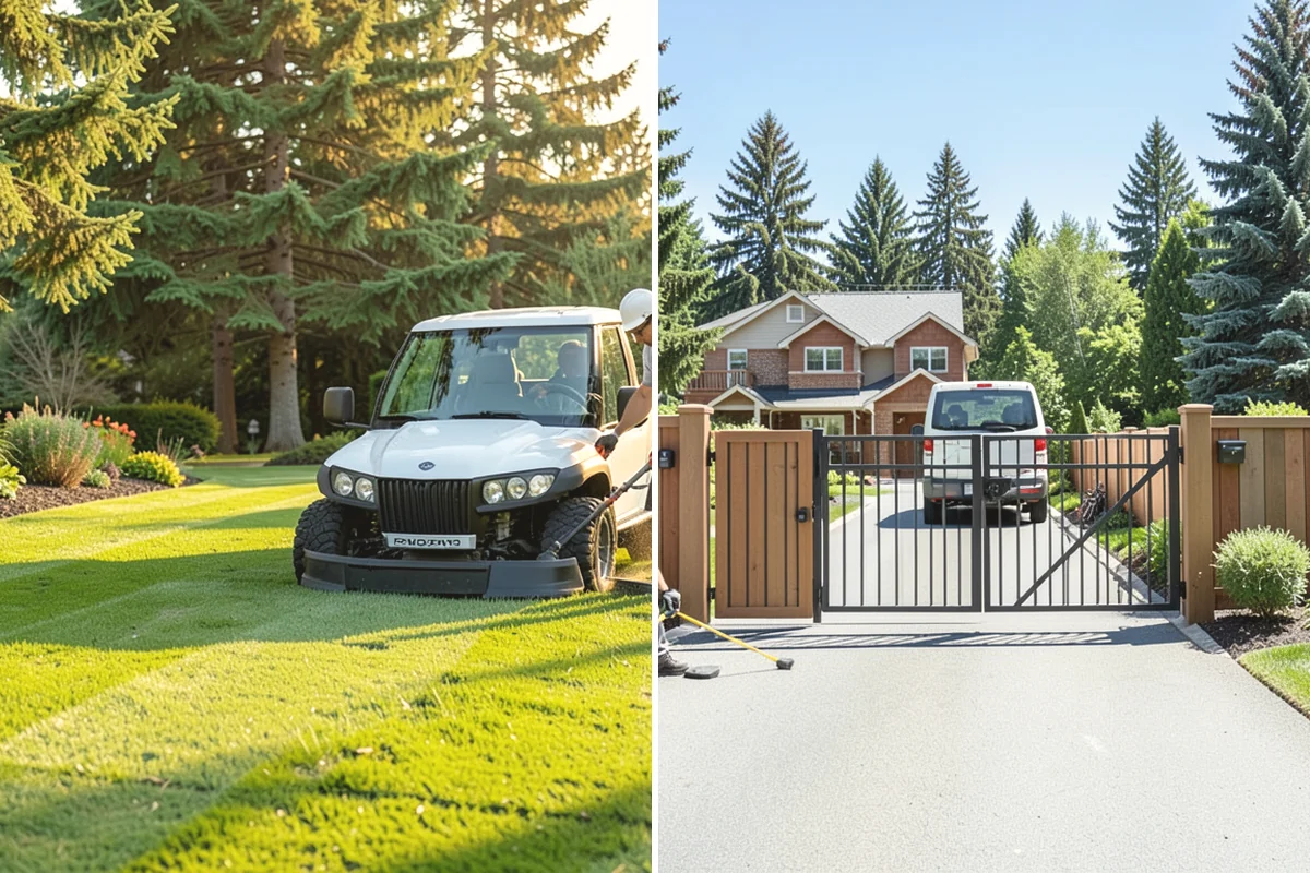 Weekly Landscape Maintenance in Black Diamond, King County, WA - Confirm weekly service is warranted by growth and visibility needs