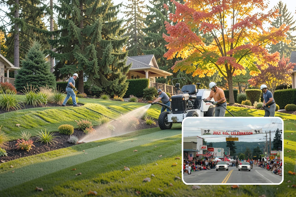 Weekly Landscape Maintenance in Carnation, King County, WA - Immaculate, always-groomed appearance every week