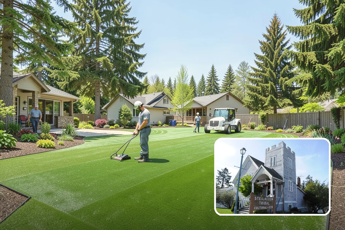 Weekly Landscape Maintenance in Steilacoom, Pierce County, WA - Immaculate, always-groomed appearance every week