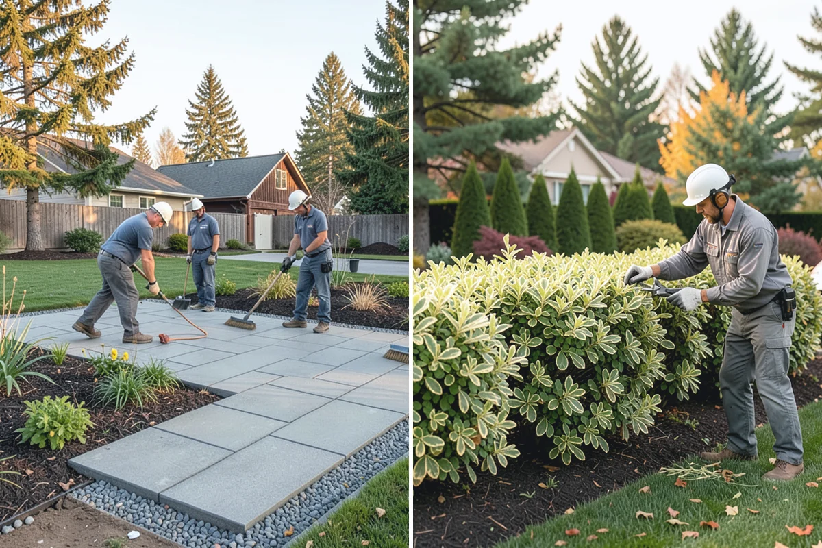 Weekly Landscape Maintenance in Woodinville, King County, WA - Confirm weekly service is warranted by growth and visibility needs