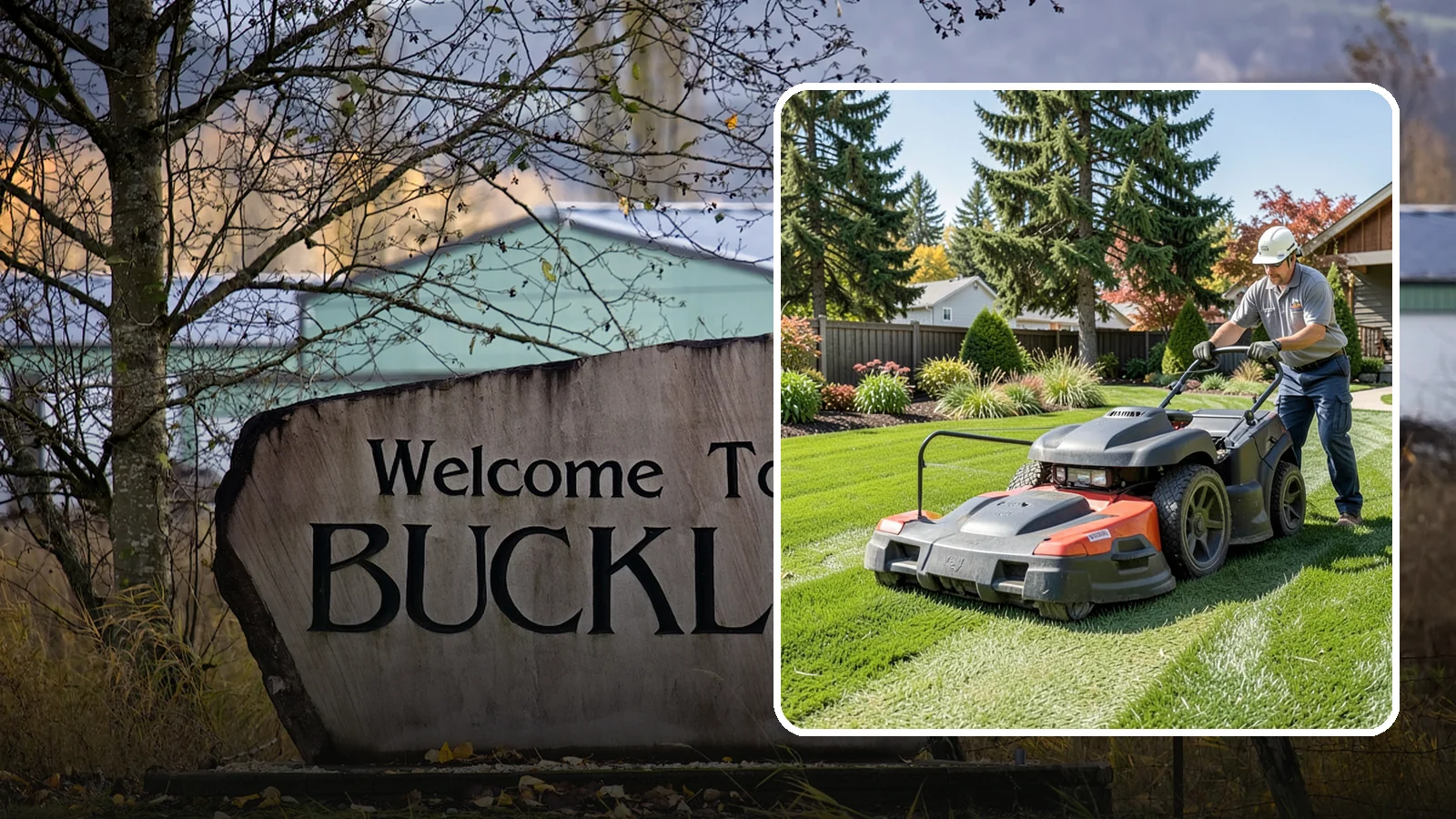 Weekly Lawn Mowing in Buckley, Pierce County, WA - Keep your Puget Sound turf tidy with dependable seven-day mowing that matches our region's fast spring and summer growth.