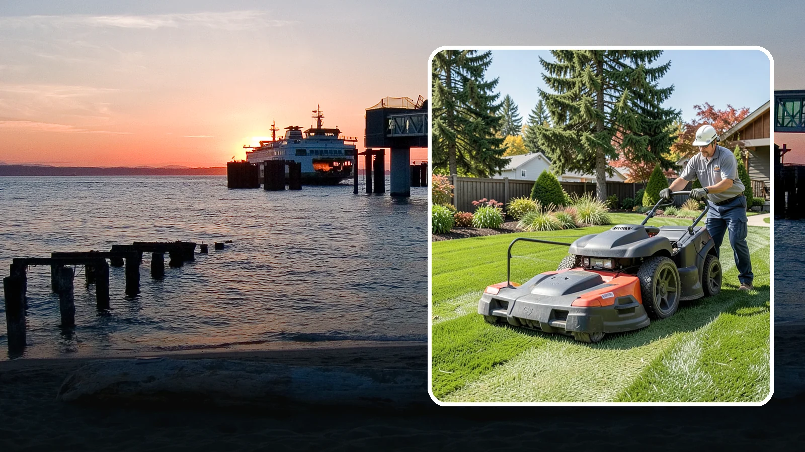 Weekly Lawn Mowing in Edmonds, Snohomish County, WA - Keep your Puget Sound turf tidy with dependable seven-day mowing that matches our region's fast spring and summer growth.