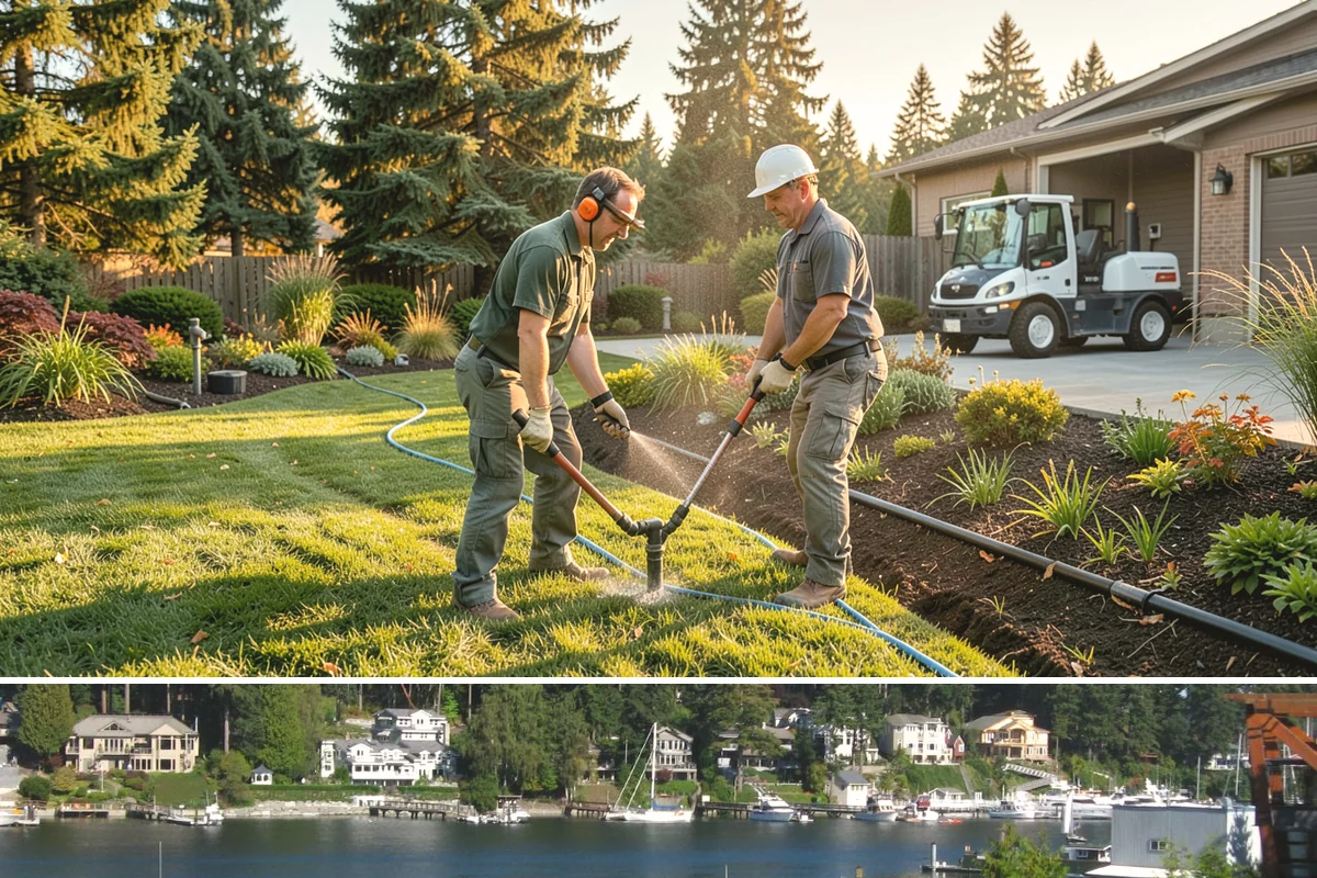 Weekly Lawn Mowing in Gig Harbor, Pierce County, WA - Weekly service is busiest from April through September when Western Washington growth peaks, then tapers as autumn rains slow the...