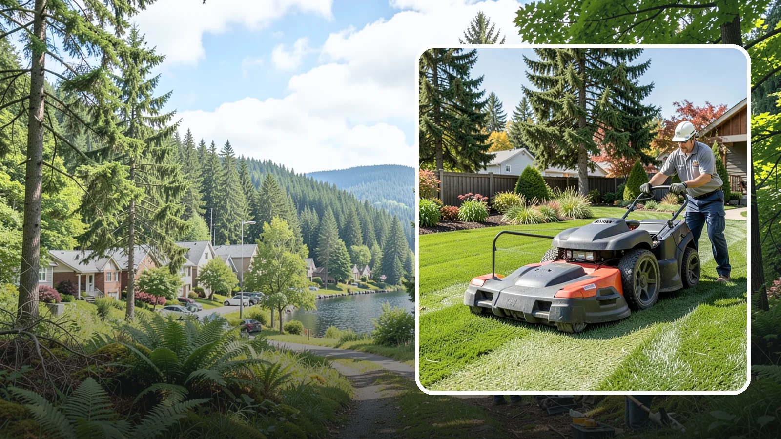 Weekly Lawn Mowing in Lake Forest Park, King County, WA - Keep your Puget Sound turf tidy with dependable seven-day mowing that matches our region's fast spring and summer growth.