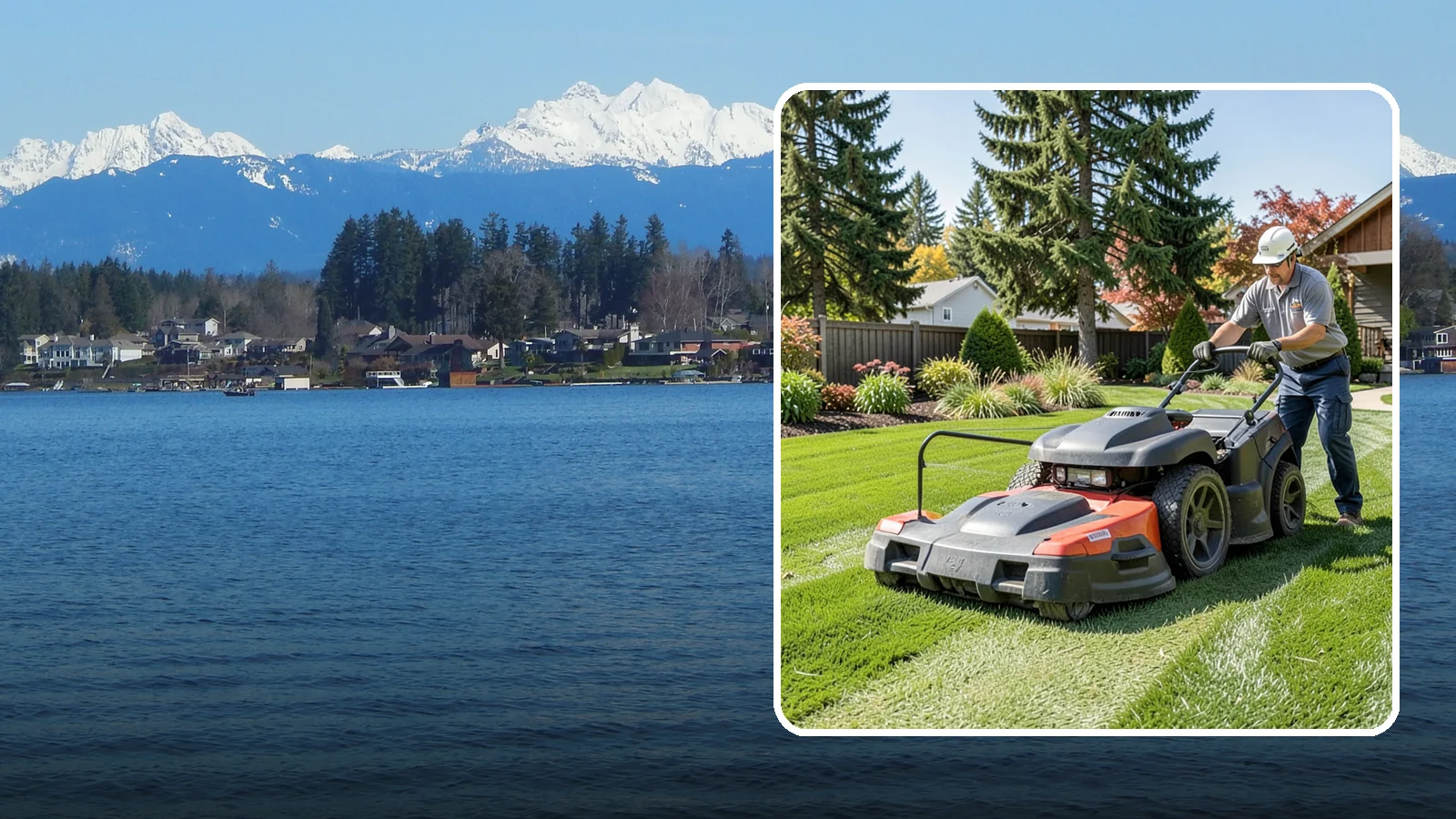 Weekly Lawn Mowing in Lake Stevens, Snohomish County, WA - Keep your Puget Sound turf tidy with dependable seven-day mowing that matches our region's fast spring and summer growth.