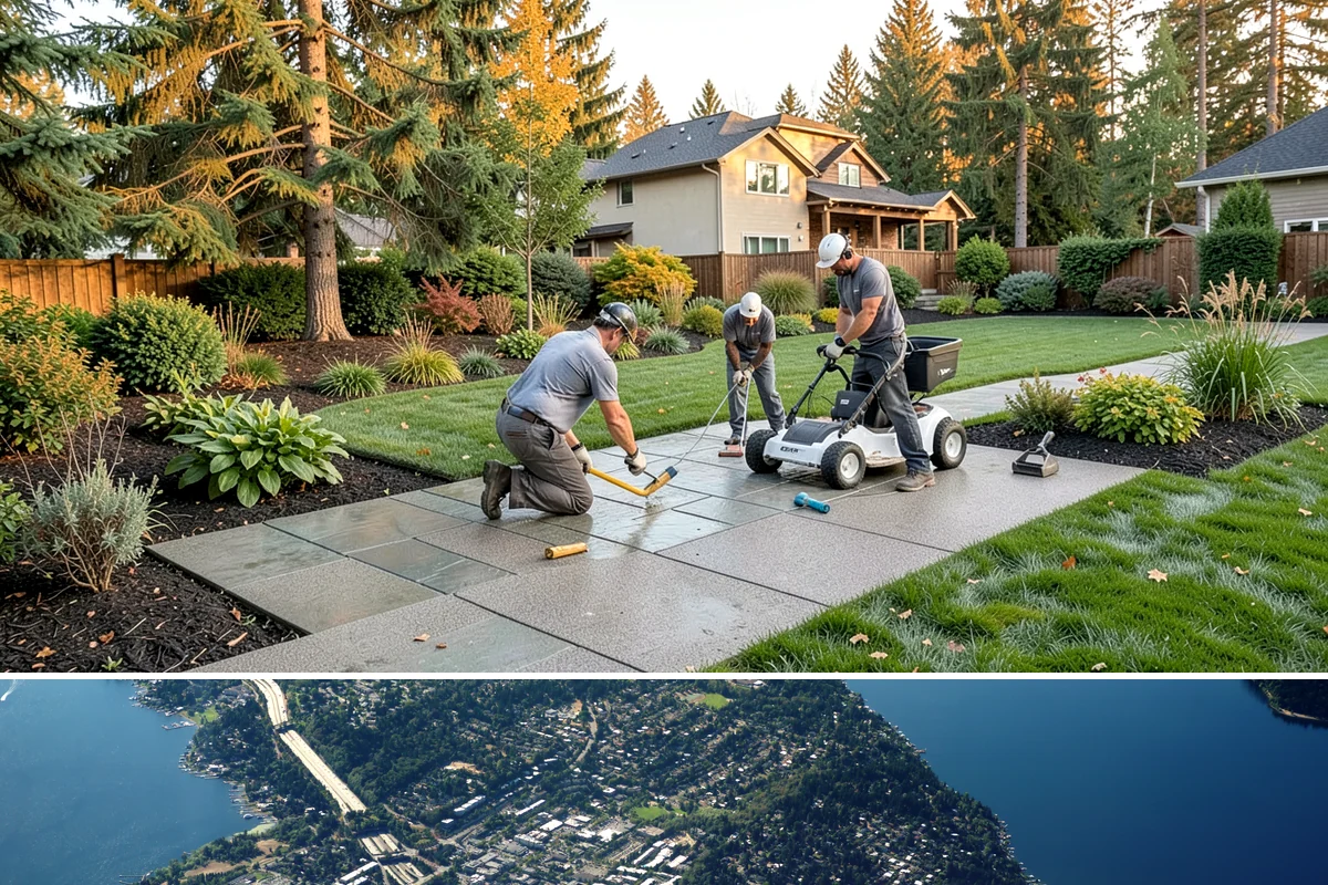 Weekly Lawn Mowing in Mercer Island, King County, WA - Weekly service is busiest from April through September when Western Washington growth peaks, then tapers as autumn rains slow the...