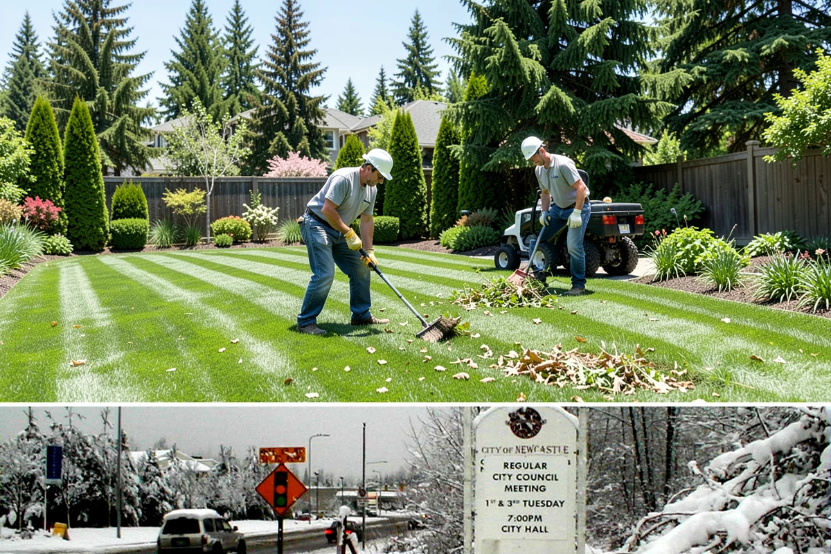Weekly Lawn Mowing in Newcastle, King County, WA - Weekly service is busiest from April through September when Western Washington growth peaks, then tapers as autumn rains slow the...