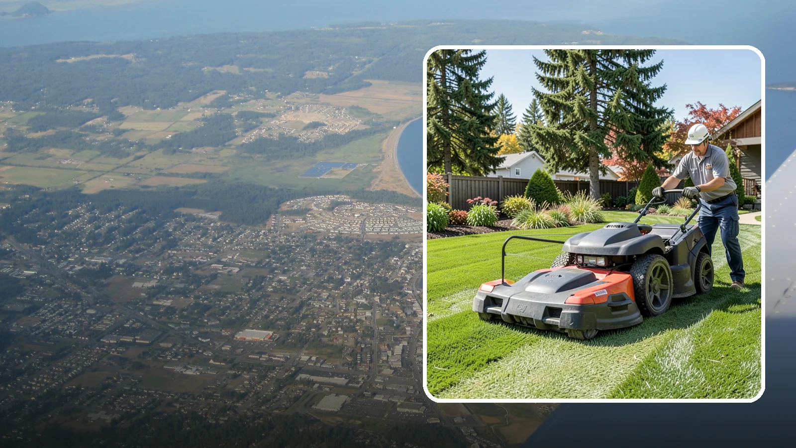 Weekly Lawn Mowing in Oak Harbor, Island County, WA - Keep your Puget Sound turf tidy with dependable seven-day mowing that matches our region's fast spring and summer growth.