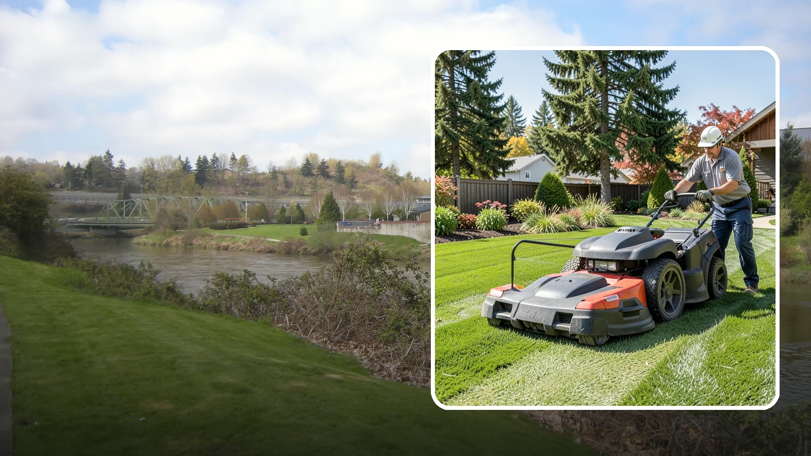 Weekly Lawn Mowing in Tukwila, King County, WA - Keep your Puget Sound turf tidy with dependable seven-day mowing that matches our region's fast spring and summer growth.
